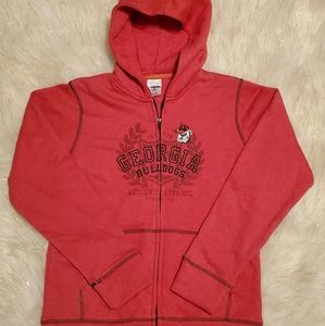 Georgia Bulldogs Zip Up Hooked Jacket